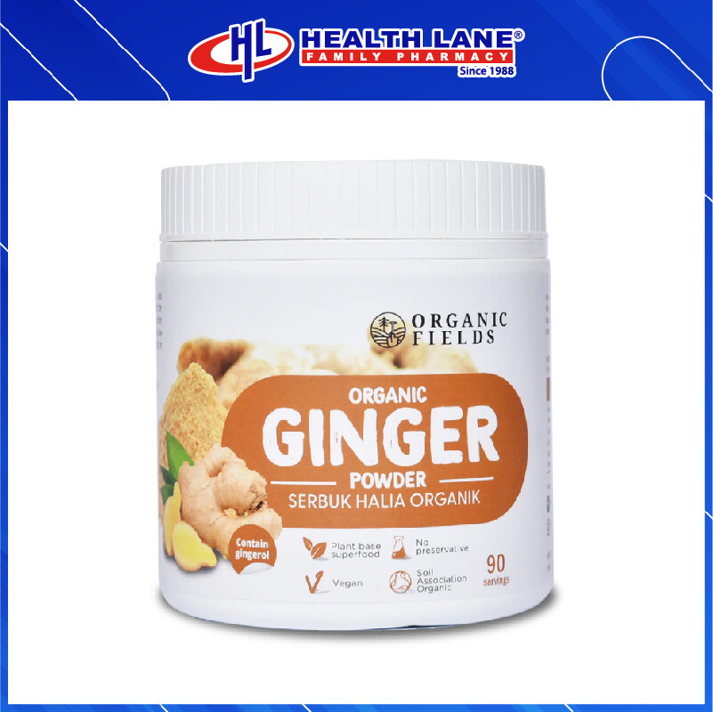 ORGANIC FIELDS GINGER POWDER 180GM 